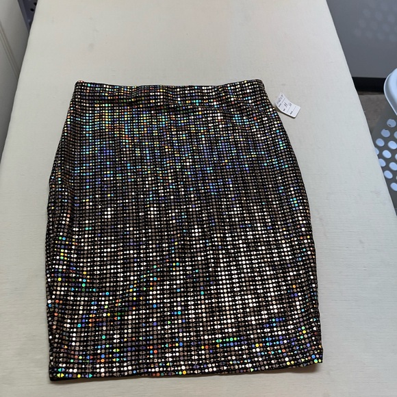 NWT Sabora M disco holographic skirt - Picture 2 of 9